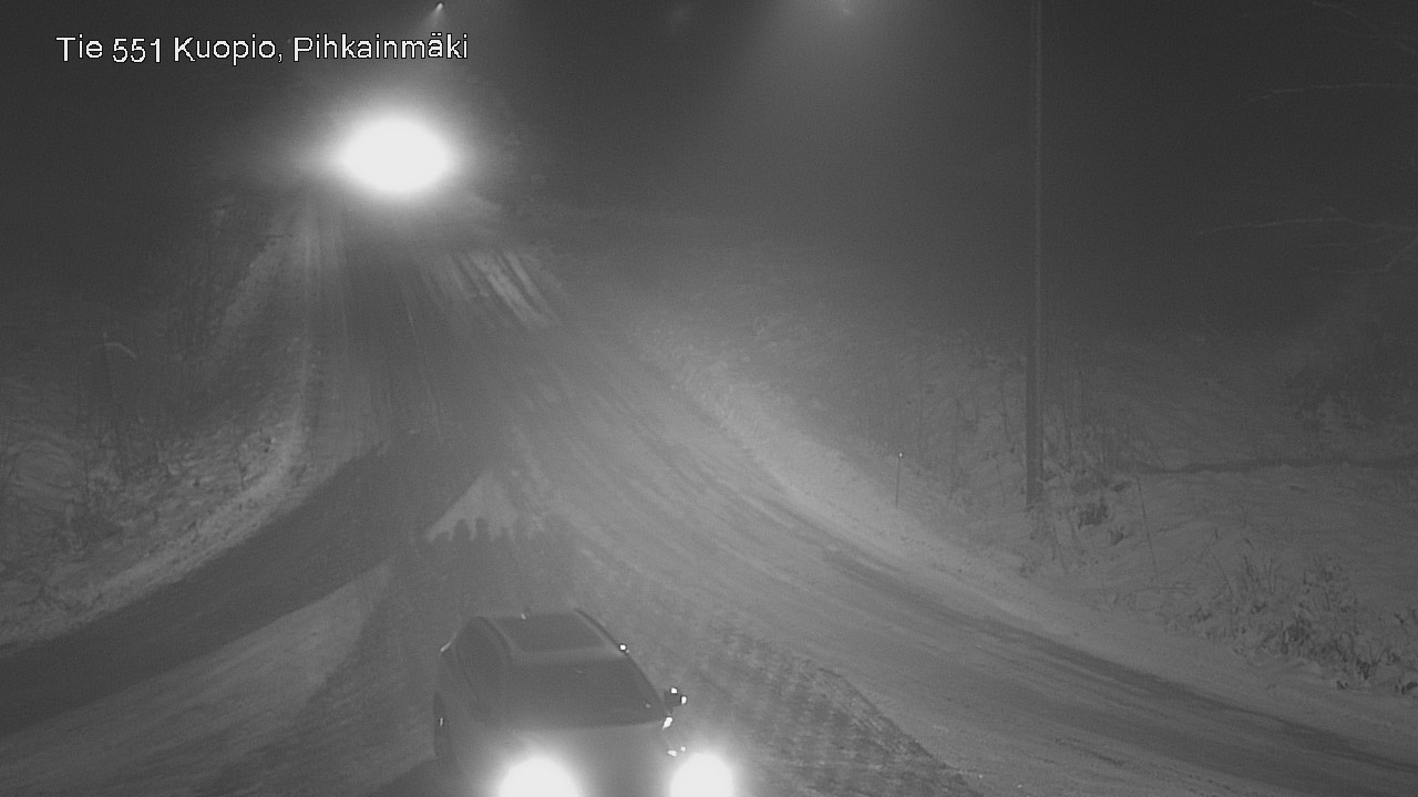 Weather Camera Image Road 551 Kuopio, Pihkainmäki, Kuopio, Pohjois-Savo