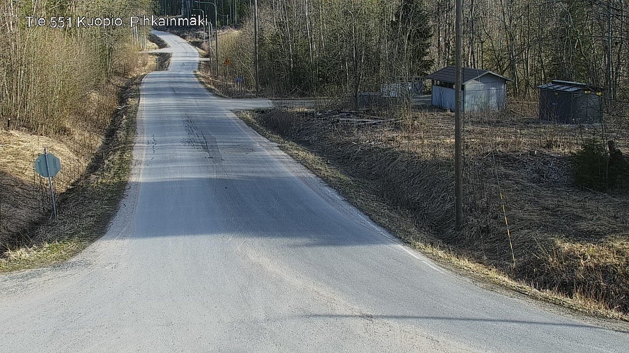 Weather Camera Image Väg 551 Kuopio, Pihkainmäki, Kuopio, Pohjois-Savo