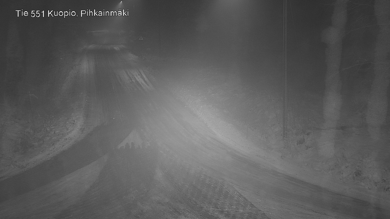 Weather Camera Image Road 551 Kuopio, Pihkainmäki, Kuopio, Pohjois-Savo