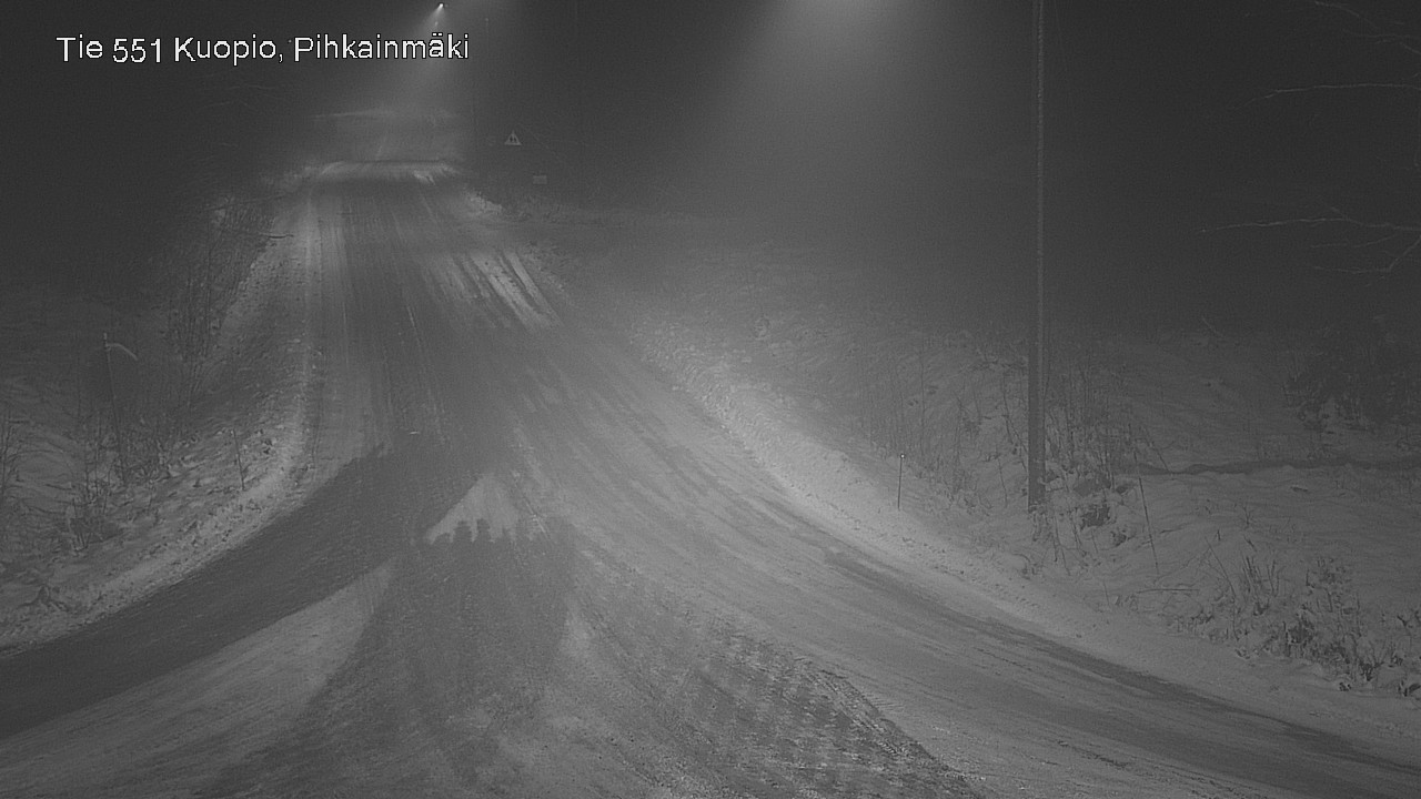 Weather Camera Image Road 551 Kuopio, Pihkainmäki, Kuopio, Pohjois-Savo