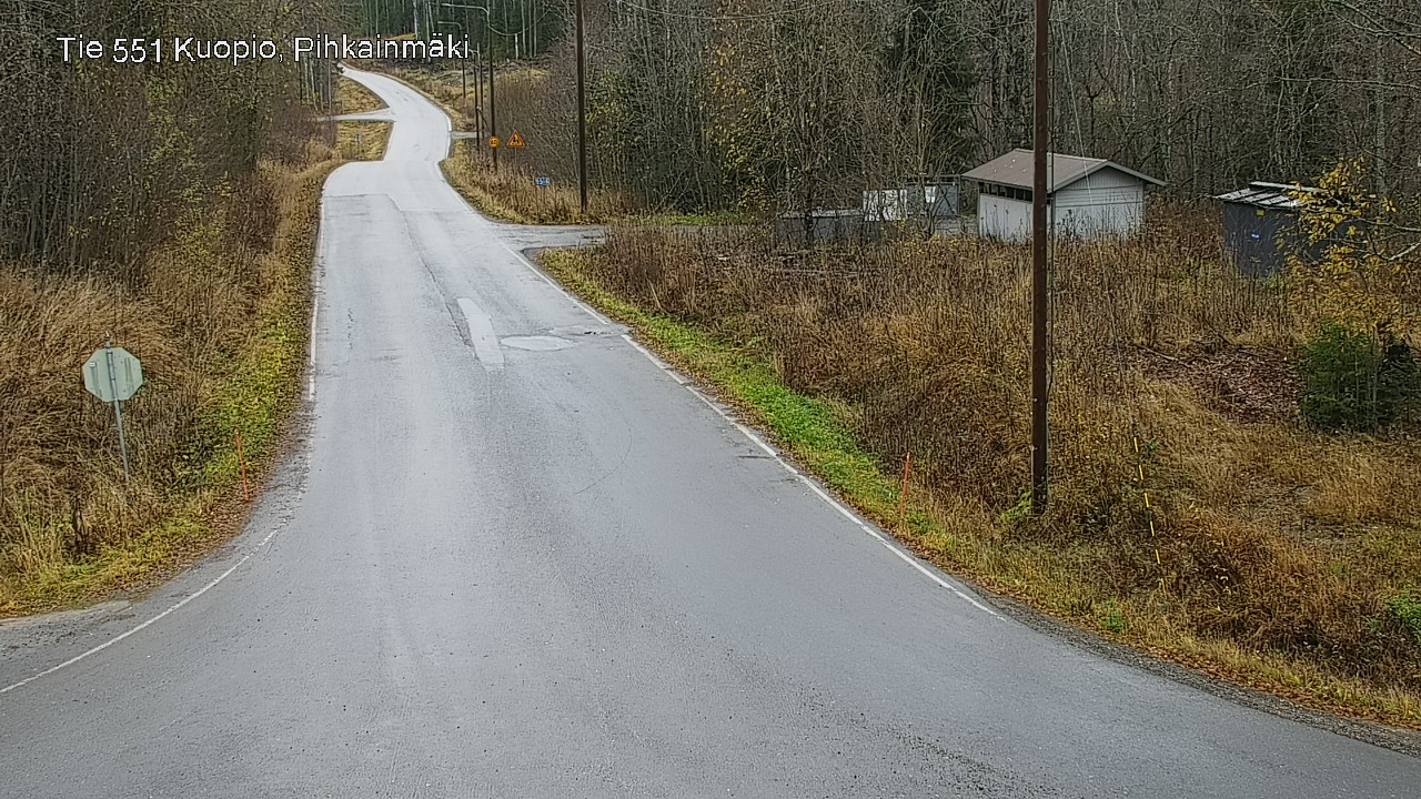 Weather Camera Image Väg 551 Kuopio, Pihkainmäki, Kuopio, Pohjois-Savo
