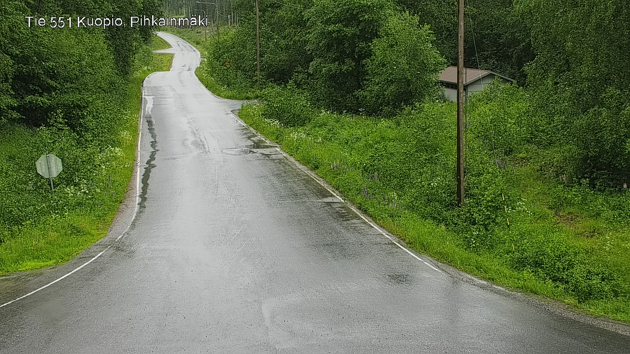 Weather Camera Image Väg 551 Kuopio, Pihkainmäki, Kuopio, Pohjois-Savo