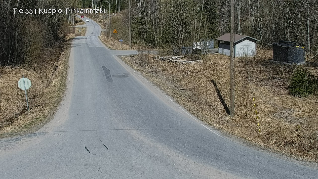 Weather Camera Image Road 551 Kuopio, Pihkainmäki, Kuopio, Pohjois-Savo