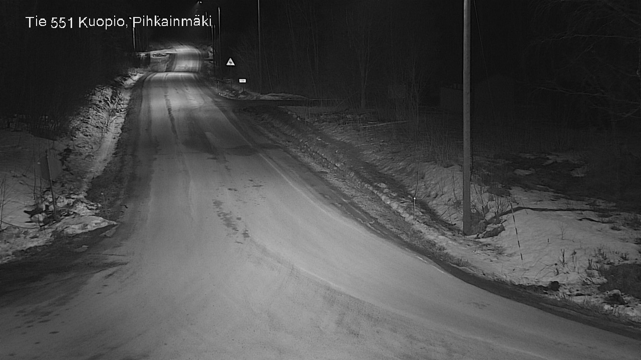 Weather Camera Image Väg 551 Kuopio, Pihkainmäki, Kuopio, Pohjois-Savo