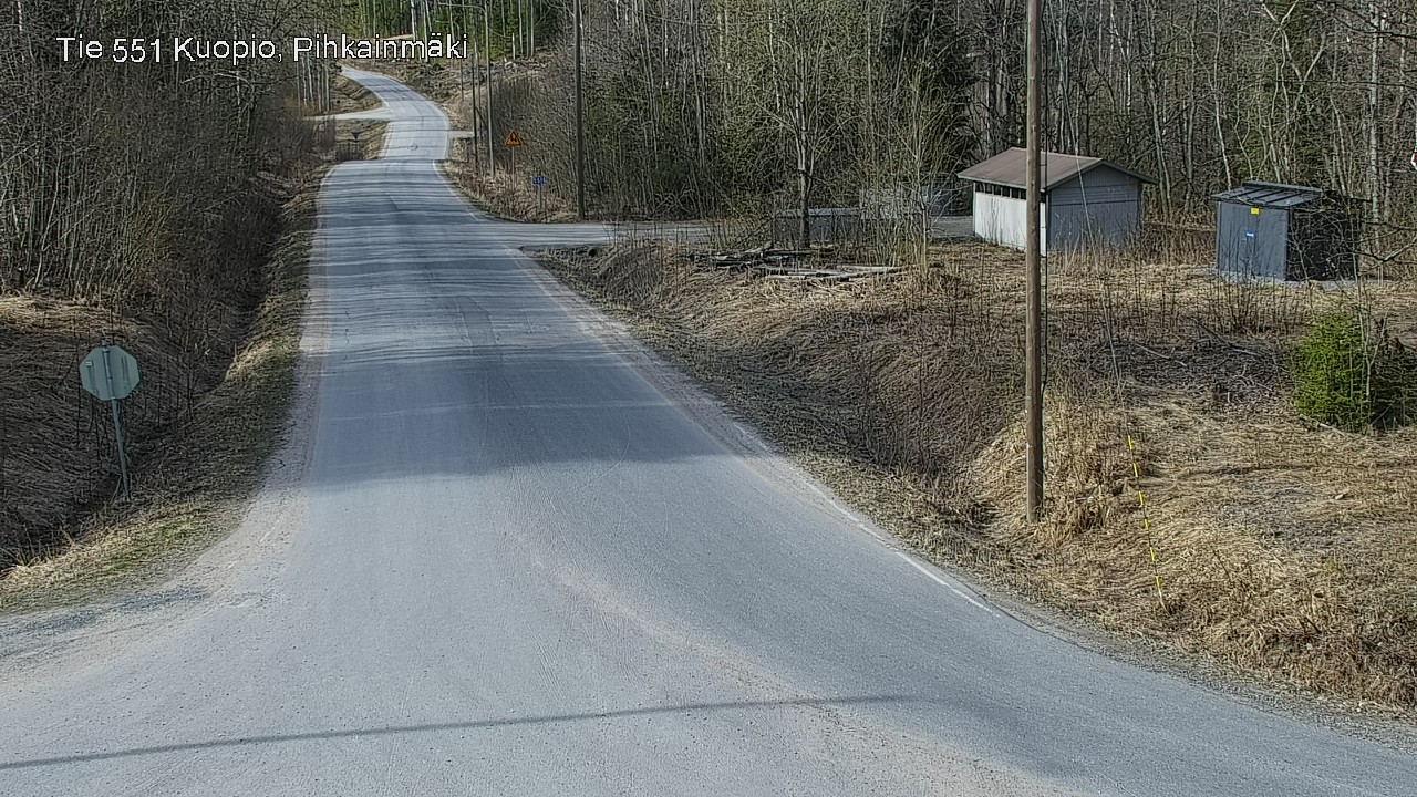 Weather Camera Image Road 551 Kuopio, Pihkainmäki, Kuopio, Pohjois-Savo