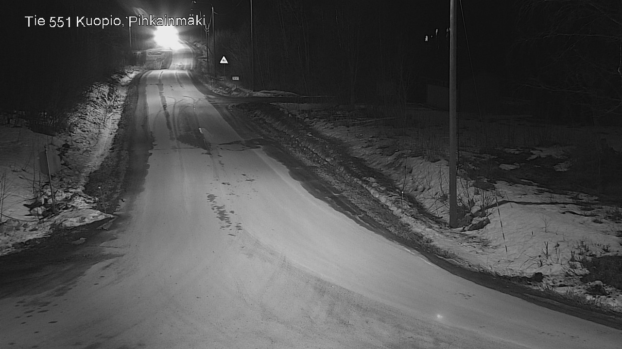 Weather Camera Image Road 551 Kuopio, Pihkainmäki, Kuopio, Pohjois-Savo