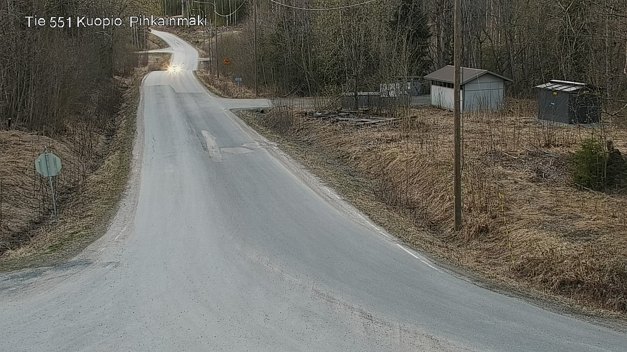 Weather Camera Image Road 551 Kuopio, Pihkainmäki, Kuopio, Pohjois-Savo