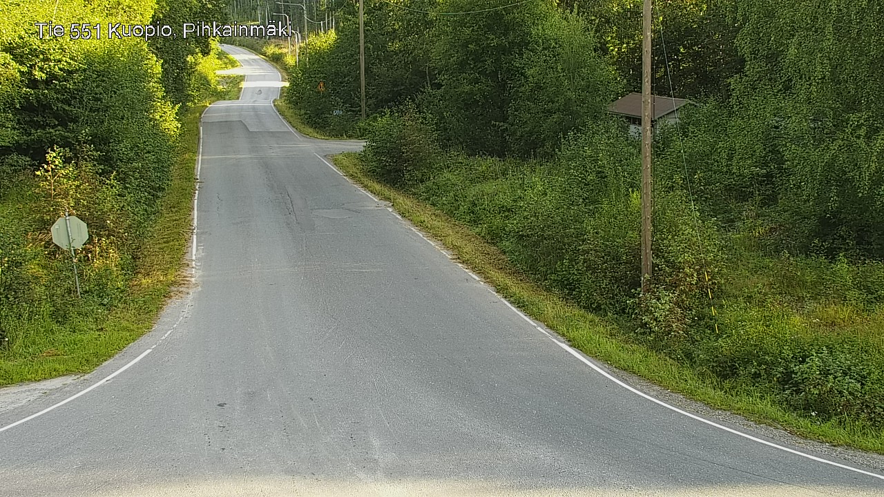 Weather Camera Image Road 551 Kuopio, Pihkainmäki, Kuopio, Pohjois-Savo