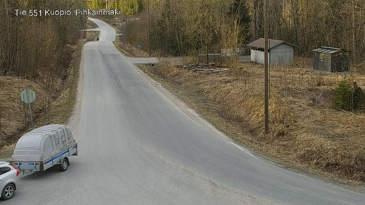 Weather Camera Image Road 551 Kuopio, Pihkainmäki, Kuopio, Pohjois-Savo