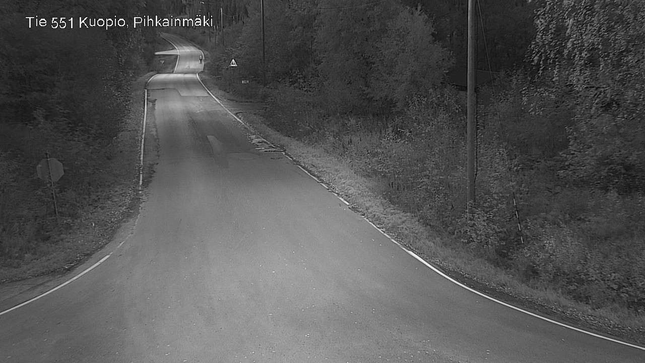 Weather Camera Image Road 551 Kuopio, Pihkainmäki, Kuopio, Pohjois-Savo