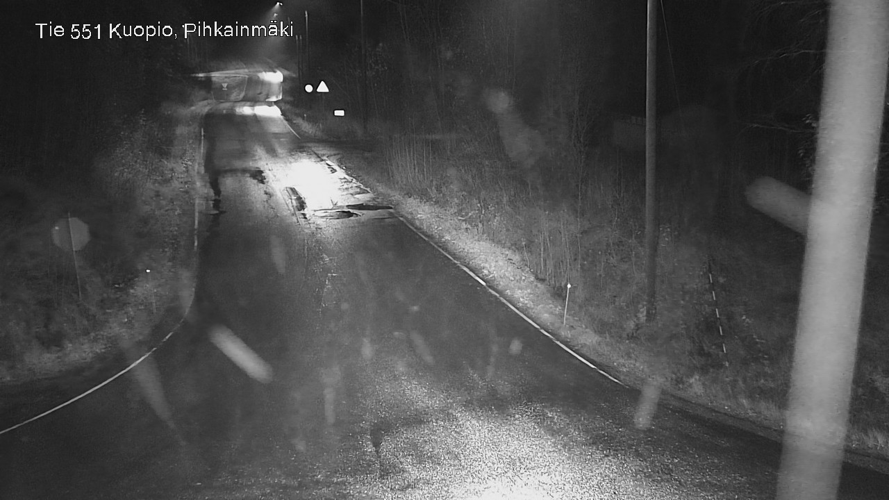 Weather Camera Image Road 551 Kuopio, Pihkainmäki, Kuopio, Pohjois-Savo