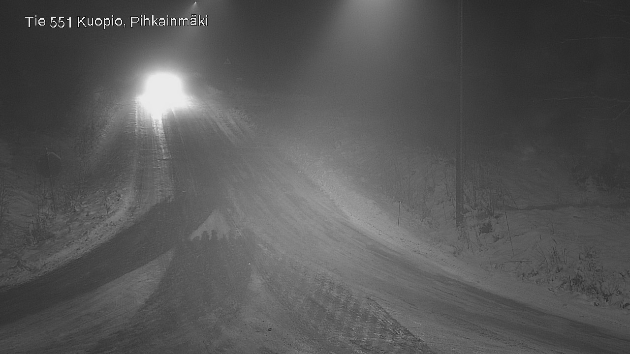 Weather Camera Image Road 551 Kuopio, Pihkainmäki, Kuopio, Pohjois-Savo