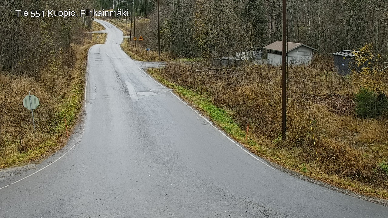 Weather Camera Image Väg 551 Kuopio, Pihkainmäki, Kuopio, Pohjois-Savo