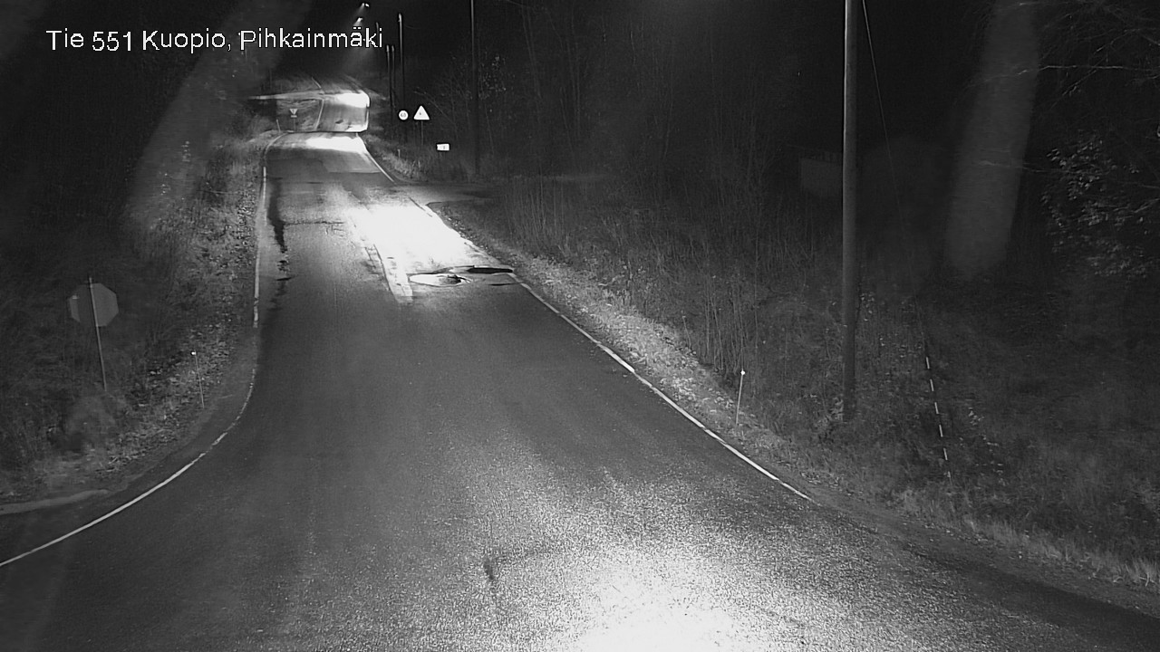 Weather Camera Image Road 551 Kuopio, Pihkainmäki, Kuopio, Pohjois-Savo