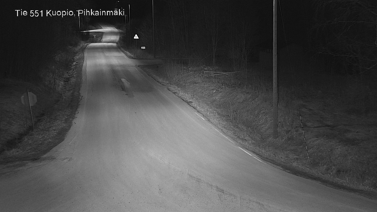 Weather Camera Image Road 551 Kuopio, Pihkainmäki, Kuopio, Pohjois-Savo