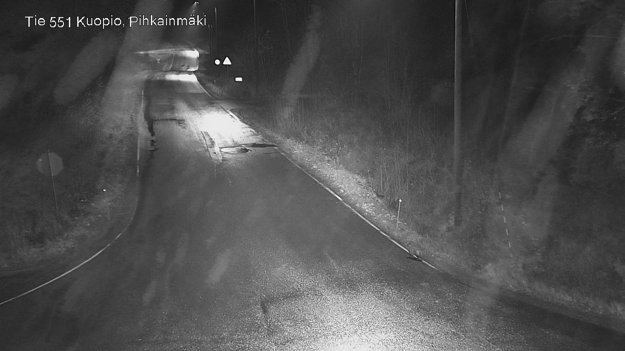 Weather Camera Image Road 551 Kuopio, Pihkainmäki, Kuopio, Pohjois-Savo