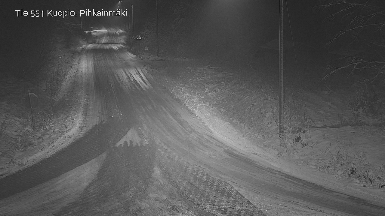 Weather Camera Image Road 551 Kuopio, Pihkainmäki, Kuopio, Pohjois-Savo