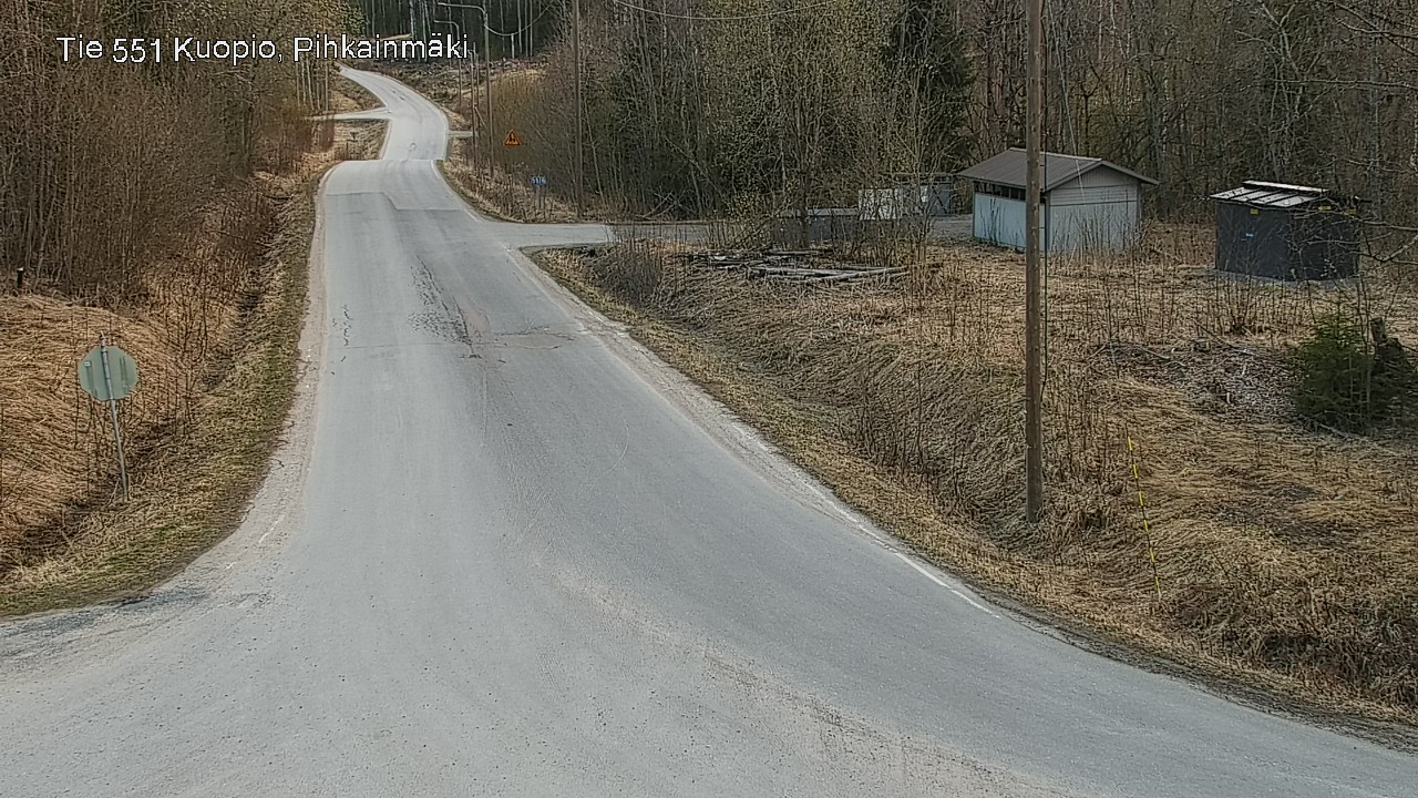 Weather Camera Image Road 551 Kuopio, Pihkainmäki, Kuopio, Pohjois-Savo