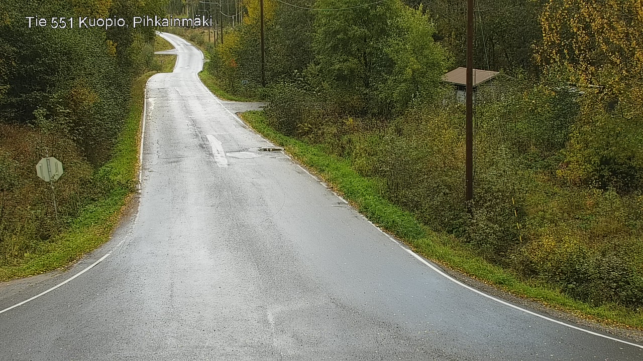 Weather Camera Image Road 551 Kuopio, Pihkainmäki, Kuopio, Pohjois-Savo