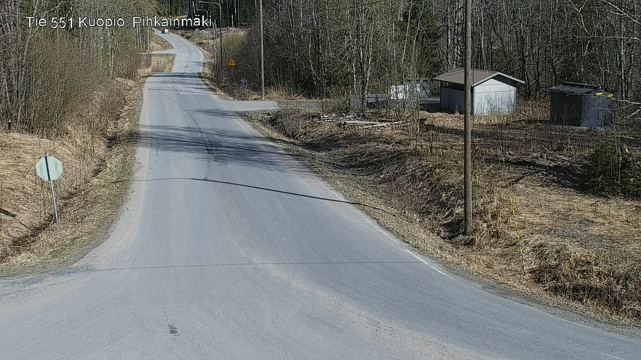 Weather Camera Image Road 551 Kuopio, Pihkainmäki, Kuopio, Pohjois-Savo