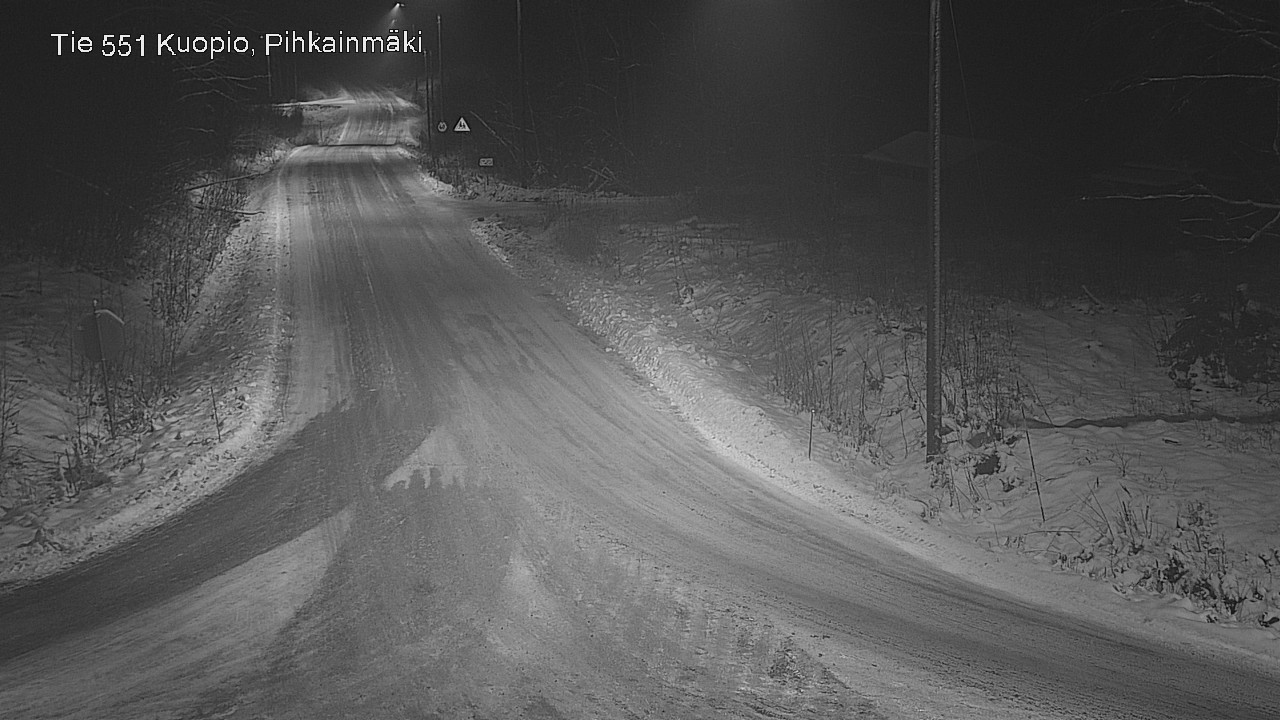Weather Camera Image Road 551 Kuopio, Pihkainmäki, Kuopio, Pohjois-Savo