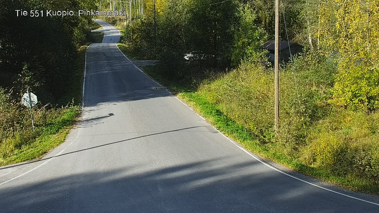 Weather Camera Image Road 551 Kuopio, Pihkainmäki, Kuopio, Pohjois-Savo