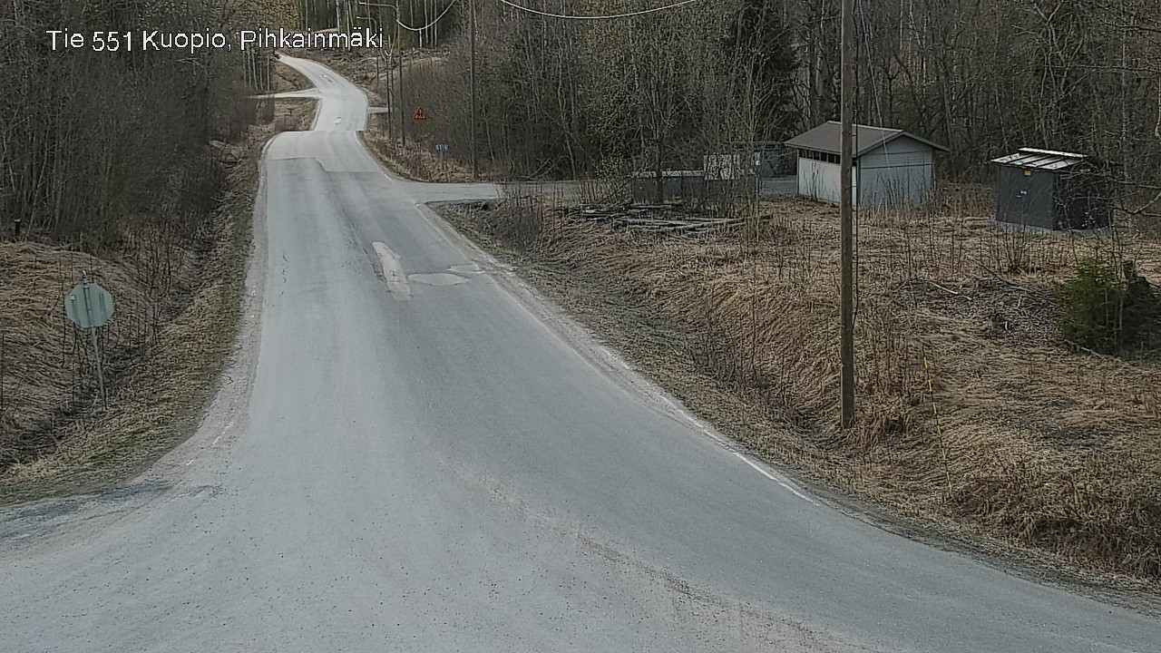 Weather Camera Image Road 551 Kuopio, Pihkainmäki, Kuopio, Pohjois-Savo