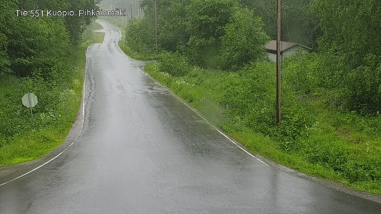 Weather Camera Image Väg 551 Kuopio, Pihkainmäki, Kuopio, Pohjois-Savo