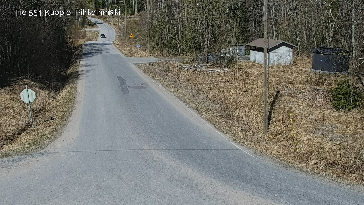 Weather Camera Image Road 551 Kuopio, Pihkainmäki, Kuopio, Pohjois-Savo