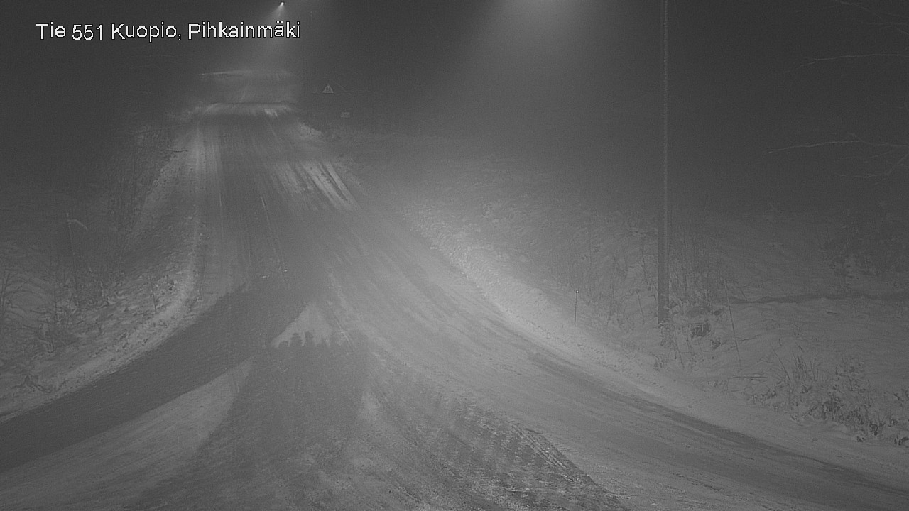 Weather Camera Image Road 551 Kuopio, Pihkainmäki, Kuopio, Pohjois-Savo