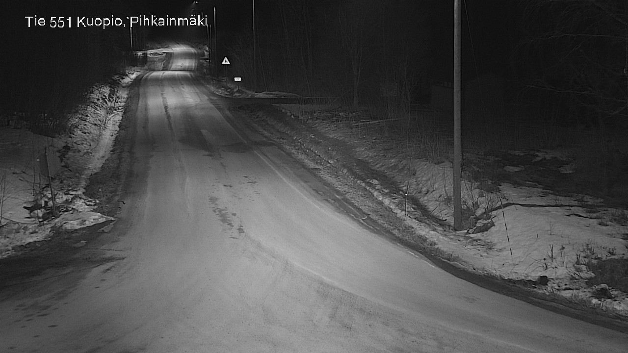 Weather Camera Image Väg 551 Kuopio, Pihkainmäki, Kuopio, Pohjois-Savo