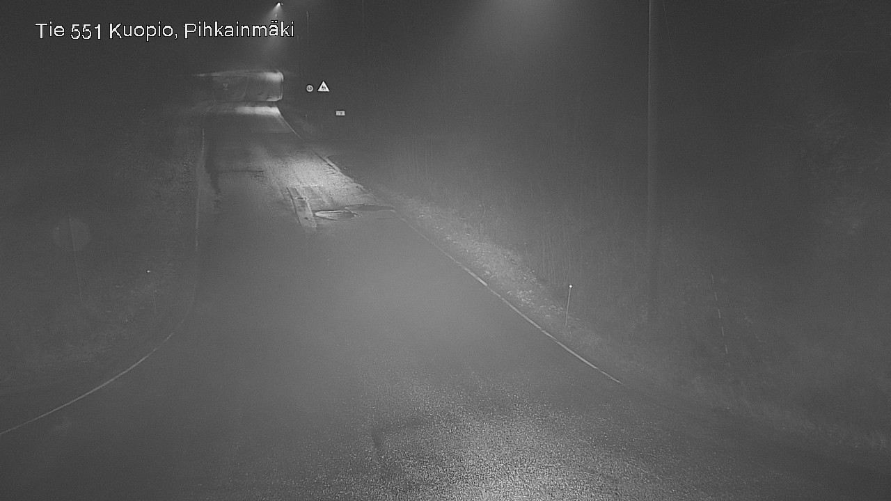 Weather Camera Image Road 551 Kuopio, Pihkainmäki, Kuopio, Pohjois-Savo
