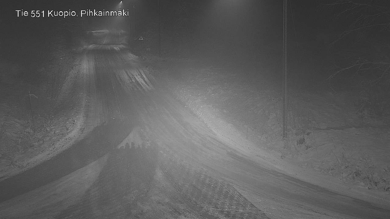 Weather Camera Image Road 551 Kuopio, Pihkainmäki, Kuopio, Pohjois-Savo