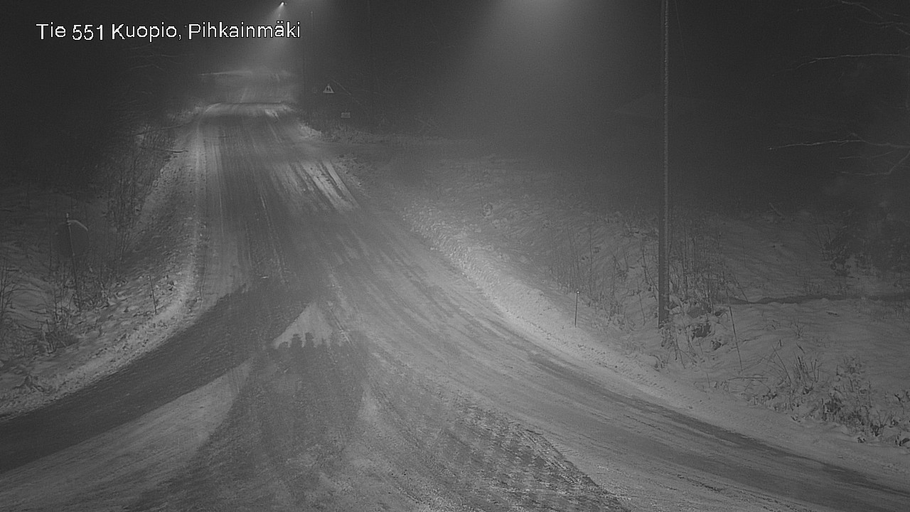 Weather Camera Image Road 551 Kuopio, Pihkainmäki, Kuopio, Pohjois-Savo