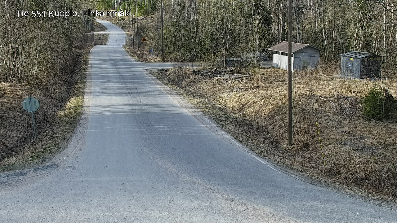 Weather Camera Image Road 551 Kuopio, Pihkainmäki, Kuopio, Pohjois-Savo