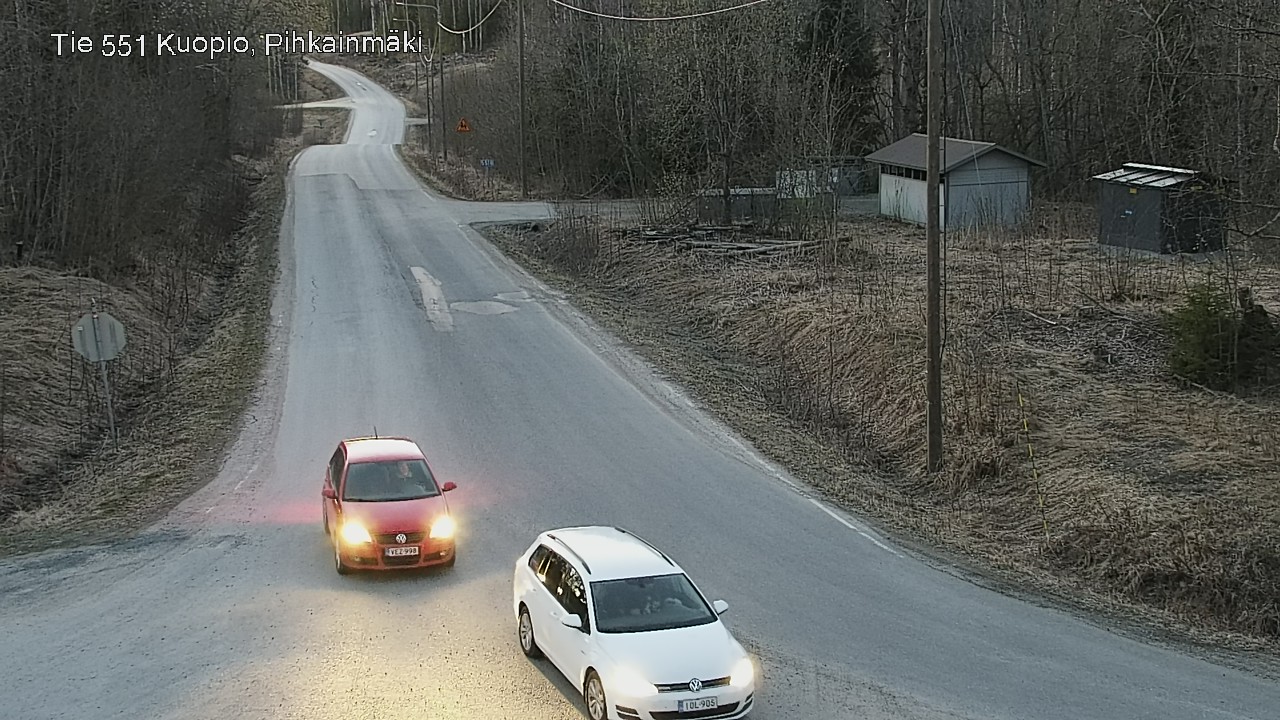 Weather Camera Image Road 551 Kuopio, Pihkainmäki, Kuopio, Pohjois-Savo