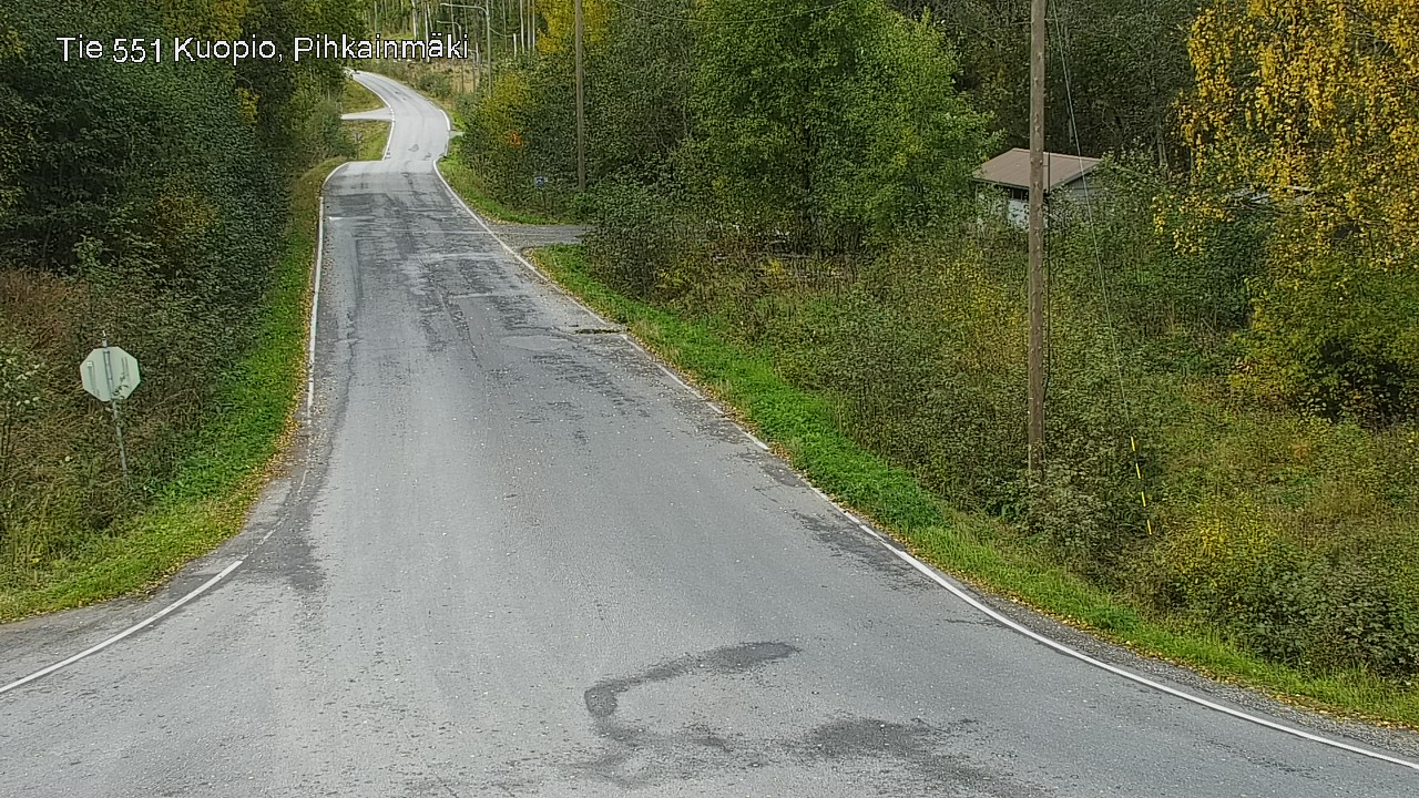 Weather Camera Image Road 551 Kuopio, Pihkainmäki, Kuopio, Pohjois-Savo