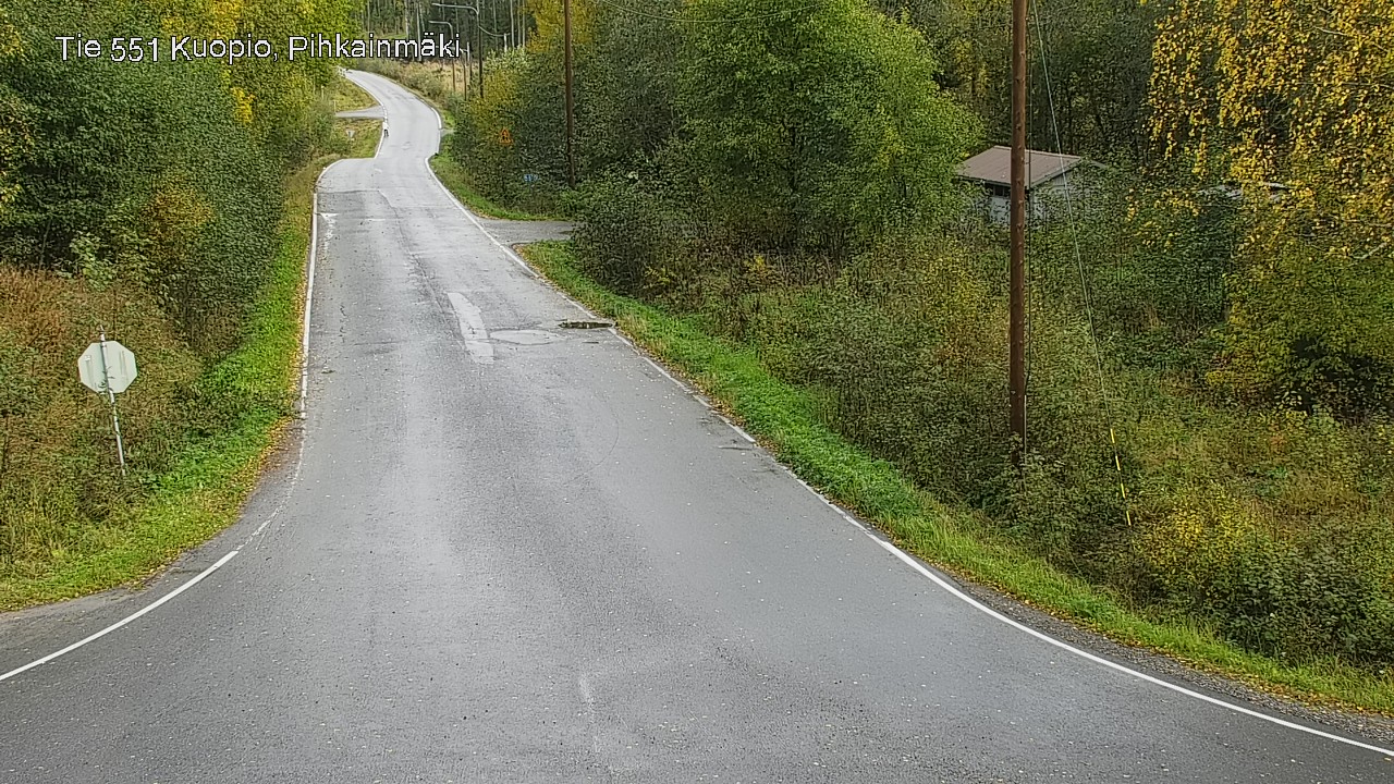 Weather Camera Image Road 551 Kuopio, Pihkainmäki, Kuopio, Pohjois-Savo