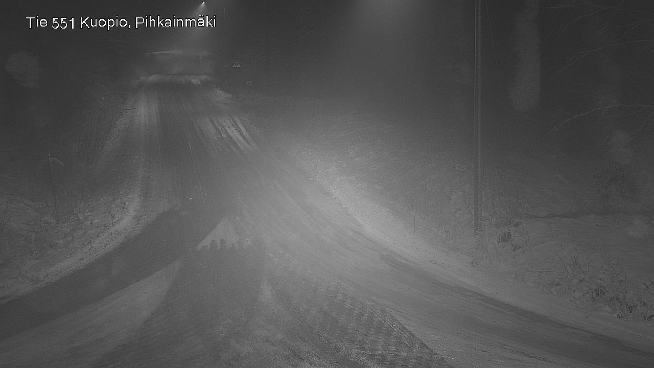 Weather Camera Image Road 551 Kuopio, Pihkainmäki, Kuopio, Pohjois-Savo