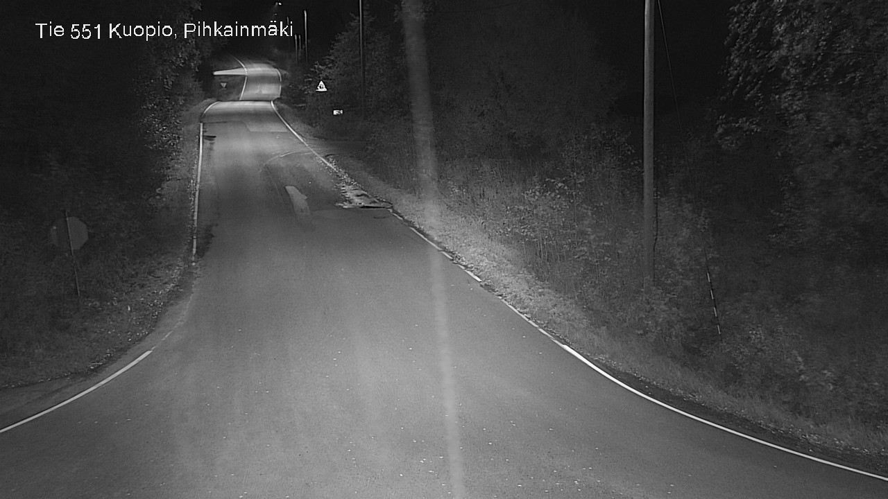 Weather Camera Image Road 551 Kuopio, Pihkainmäki, Kuopio, Pohjois-Savo