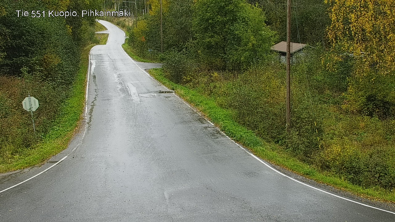 Weather Camera Image Road 551 Kuopio, Pihkainmäki, Kuopio, Pohjois-Savo