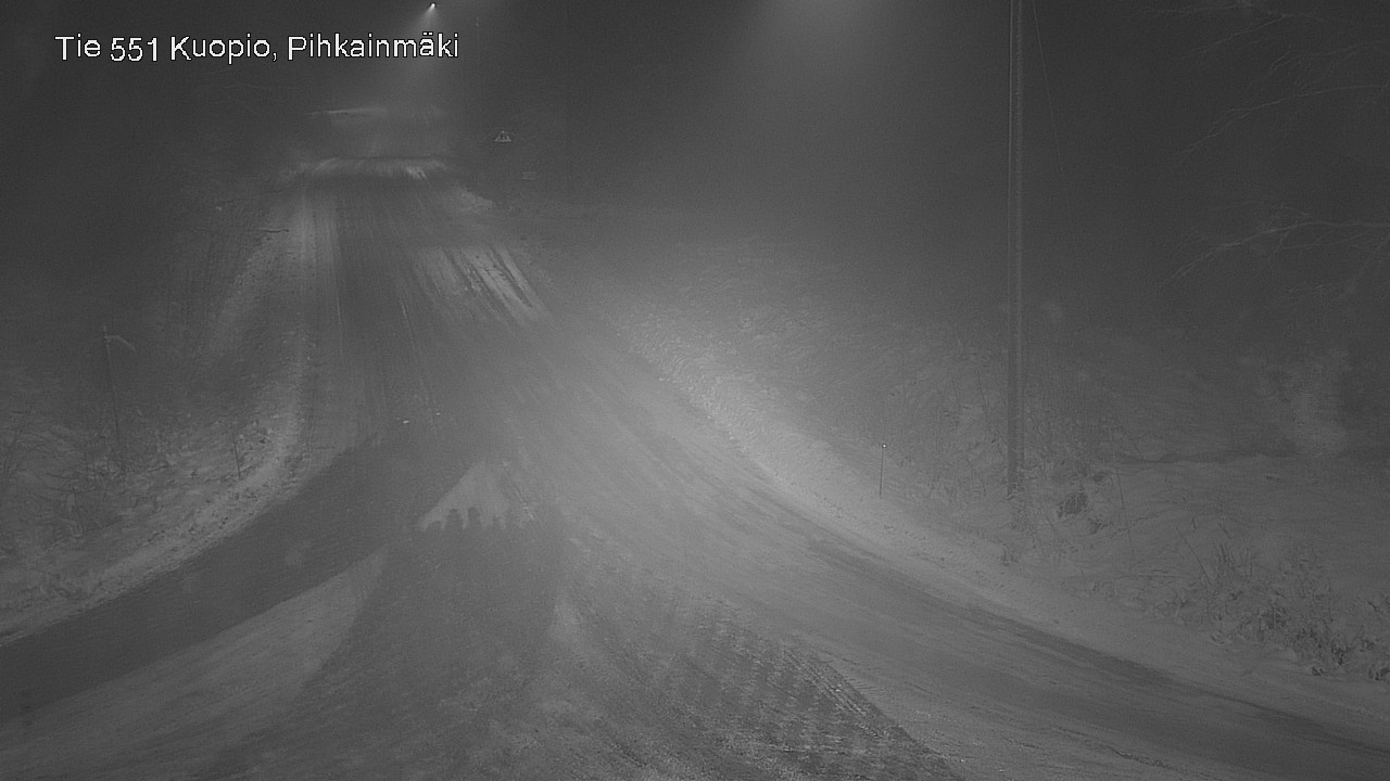 Weather Camera Image Road 551 Kuopio, Pihkainmäki, Kuopio, Pohjois-Savo
