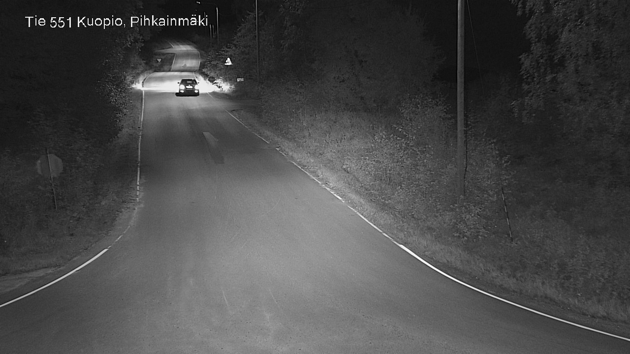 Kelikamerat Kuva Tie 551 Kuopio, Pihkainmäki, Kuopio, Pohjois-Savo