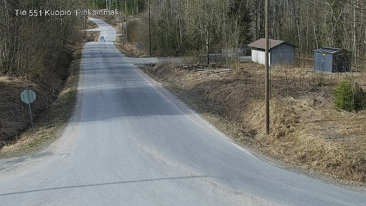Weather Camera Image Road 551 Kuopio, Pihkainmäki, Kuopio, Pohjois-Savo