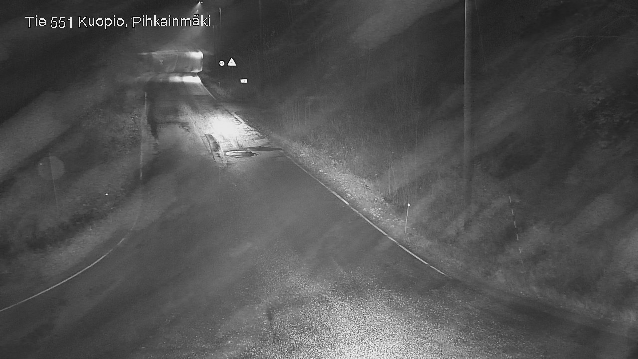 Weather Camera Image Road 551 Kuopio, Pihkainmäki, Kuopio, Pohjois-Savo