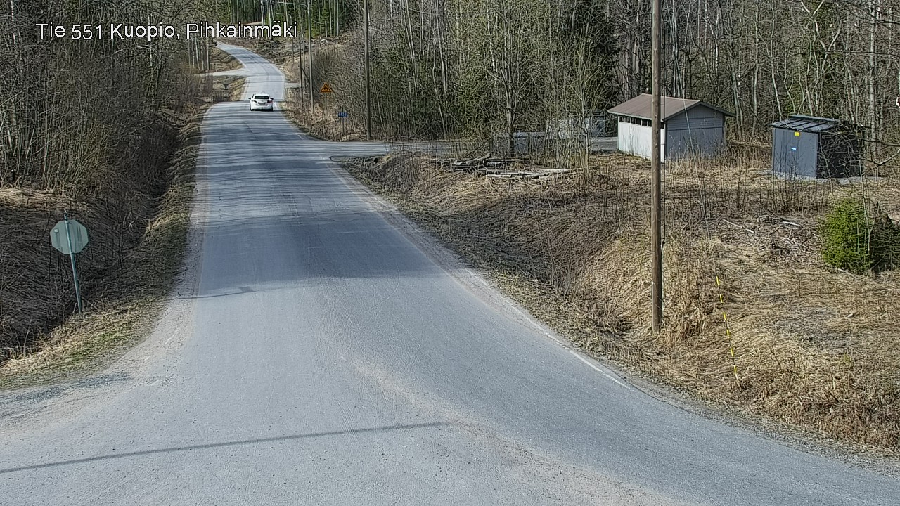 Weather Camera Image Road 551 Kuopio, Pihkainmäki, Kuopio, Pohjois-Savo