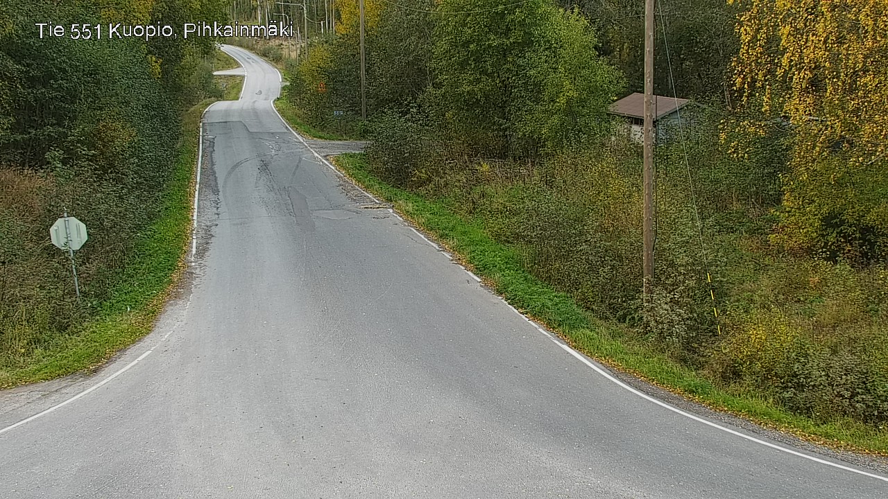 Weather Camera Image Road 551 Kuopio, Pihkainmäki, Kuopio, Pohjois-Savo