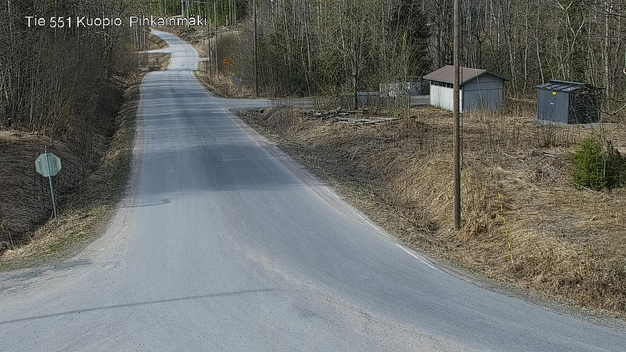 Weather Camera Image Road 551 Kuopio, Pihkainmäki, Kuopio, Pohjois-Savo