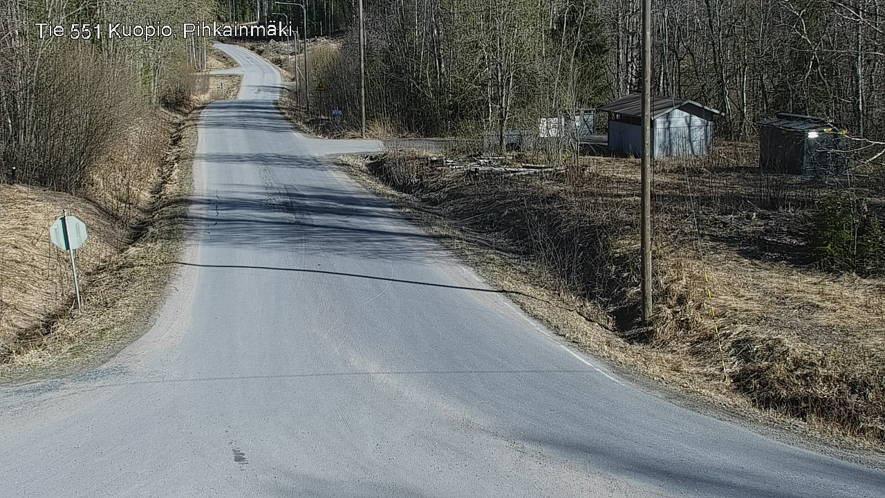 Weather Camera Image Road 551 Kuopio, Pihkainmäki, Kuopio, Pohjois-Savo