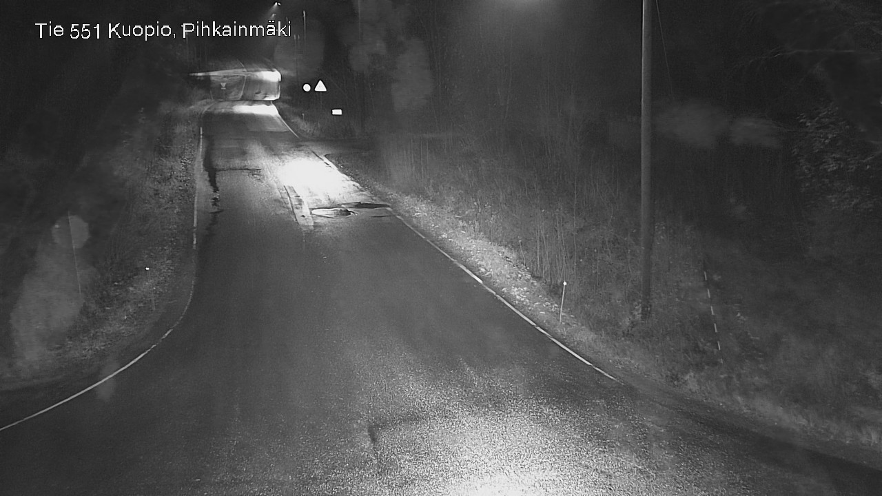 Weather Camera Image Road 551 Kuopio, Pihkainmäki, Kuopio, Pohjois-Savo